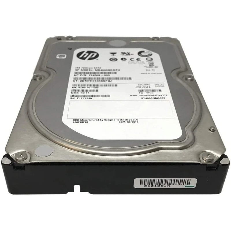 Жорсткий диск для сервера HDD 3.5" SATA HPE 4.0TB 7200rpm 64MB (801888-B21)