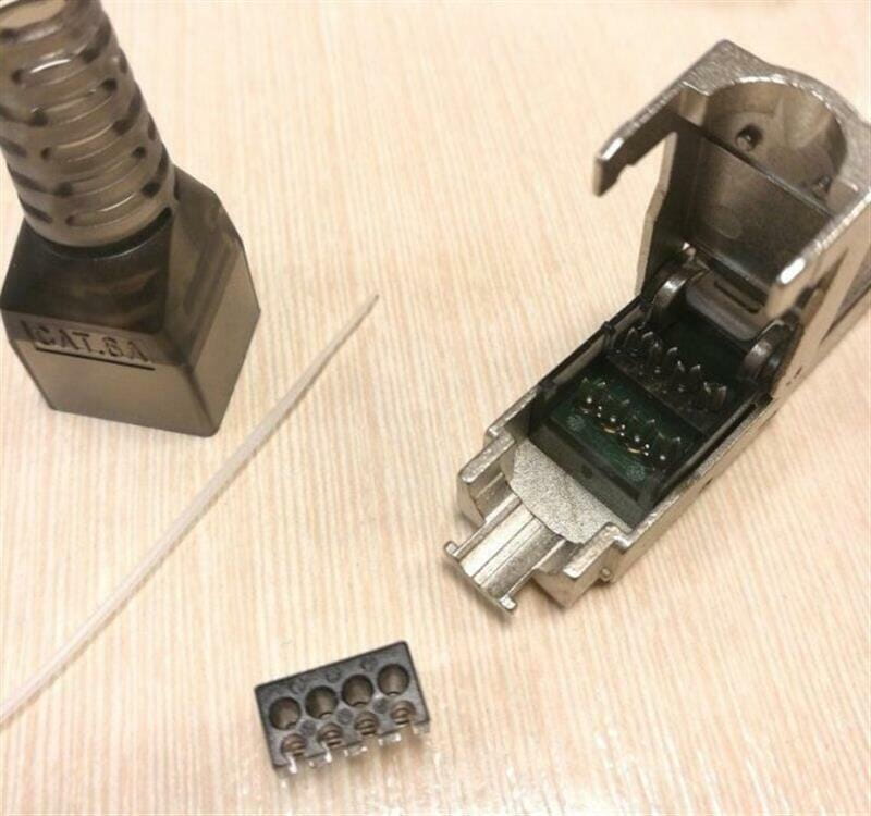 Конектор RJ 45 Kingda (KD-KJ6A-17S) кат. 6A, екранований, безінструментальний