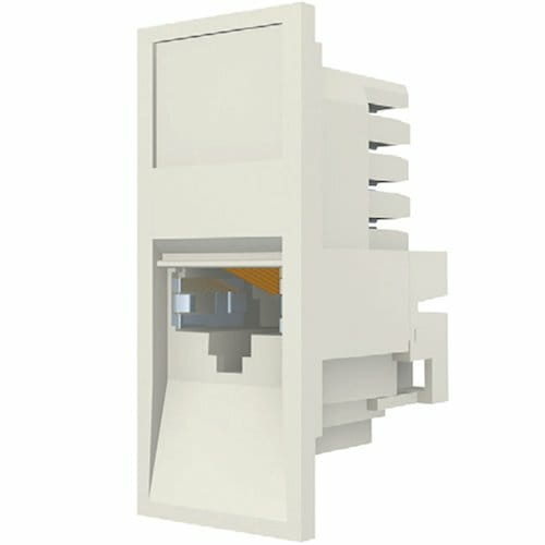 Модуль Molex (17.1C.011.D0015) 50х25, 1xRJ45, STP, Cat 5е,  прямой, белый