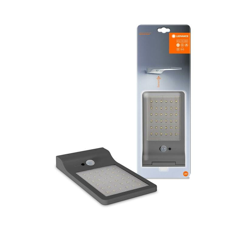 Світильник вуличний Doorled Solar, 3W, 4000К, датчик руху, сірий (4058075267862)