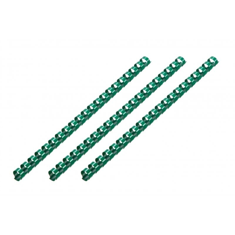 Пружина пластиковая 2E A4, 25 мм, зеленая, 50шт (2E-PL25-50GR)