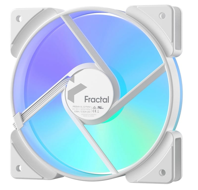 Вентилятор Fractal Design Prisma AL-12 PWM ARGB White (FD-FAN-PRI-AL12-PWM-WT)
