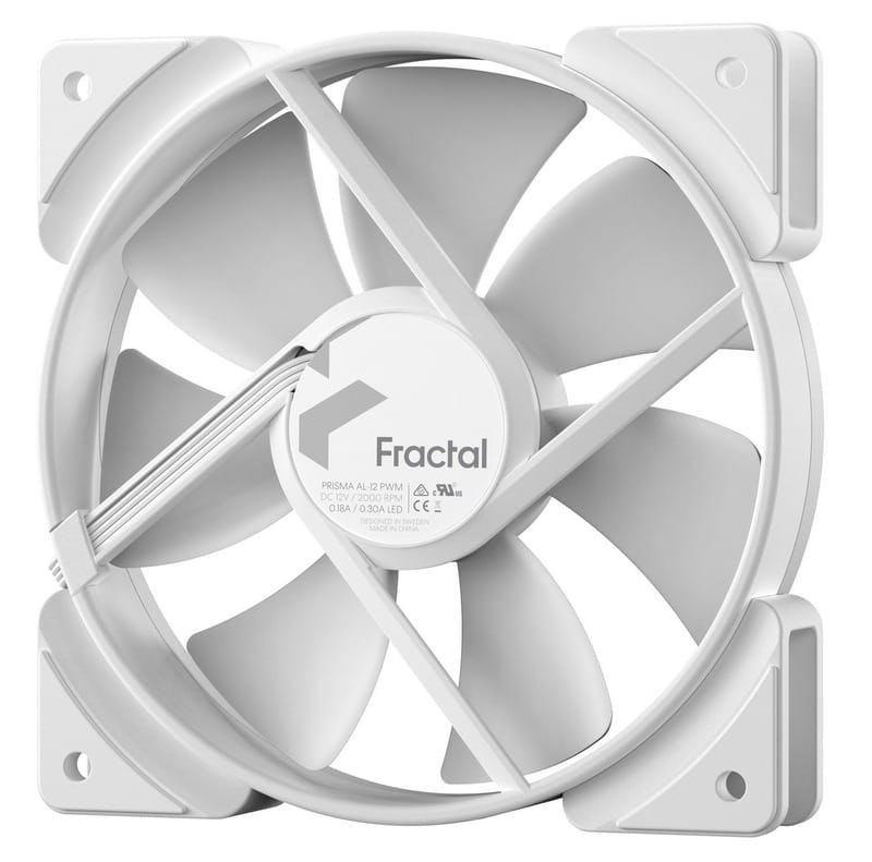 Вентилятор Fractal Design Prisma AL-12 PWM ARGB White (FD-FAN-PRI-AL12-PWM-WT)
