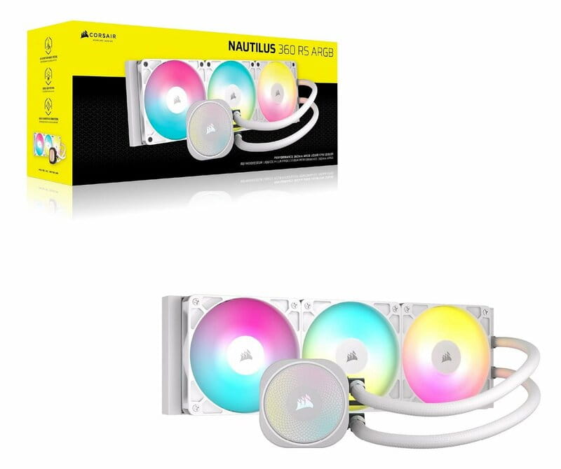 Система водяного охлаждения Corsair Nautilus 360 RS ARGB White (CW-9060095-WW)