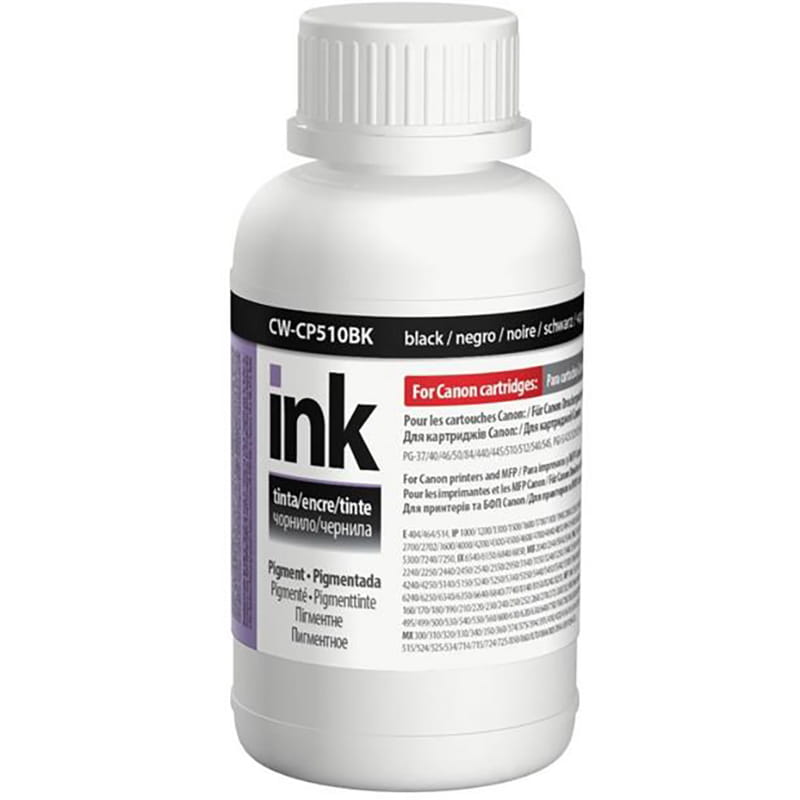 Чернила CW Canon CP-510 (CW-CP510BK02) Black Pigment, 200мл