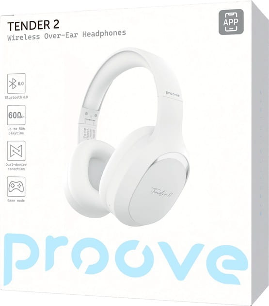 Bluetooth-гарнітура Proove Tender 2 APP White (HPTR2001AP02)