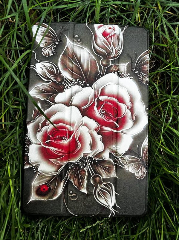 Чохол BeCover Smart Case для Samsung Galaxy Tab A11 SM-X133/SM-X135 8.7" Black Rose (713983)