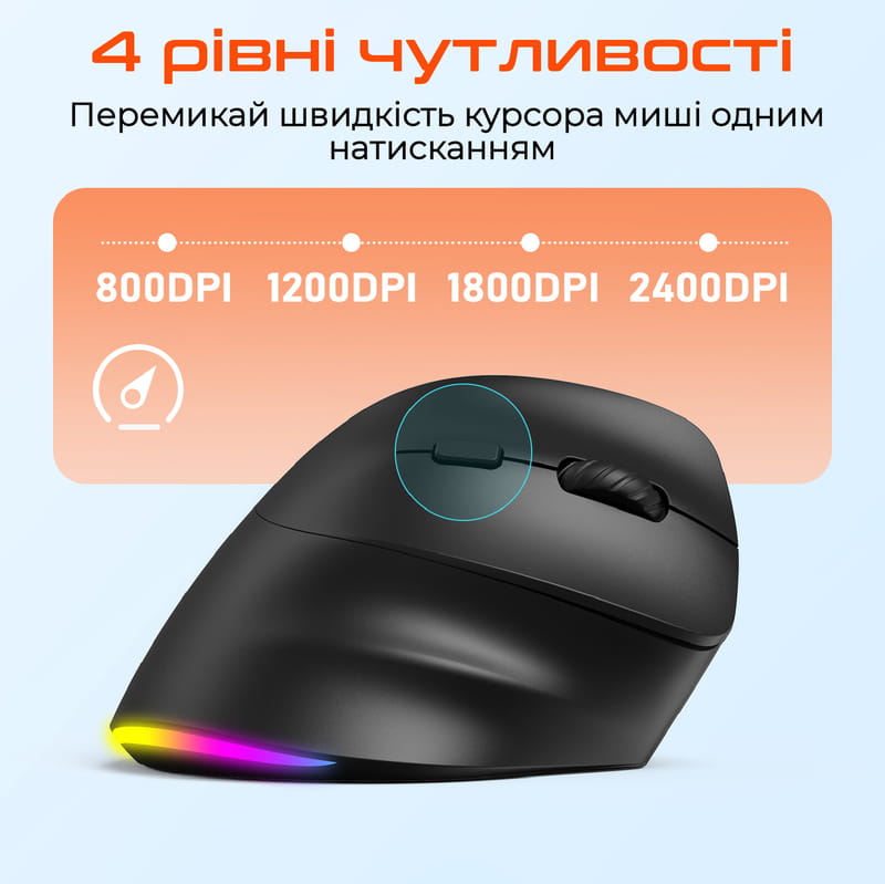 Мышь беспроводная Meetion MT-BTM010R-A Black (MT-BTM010R-A)