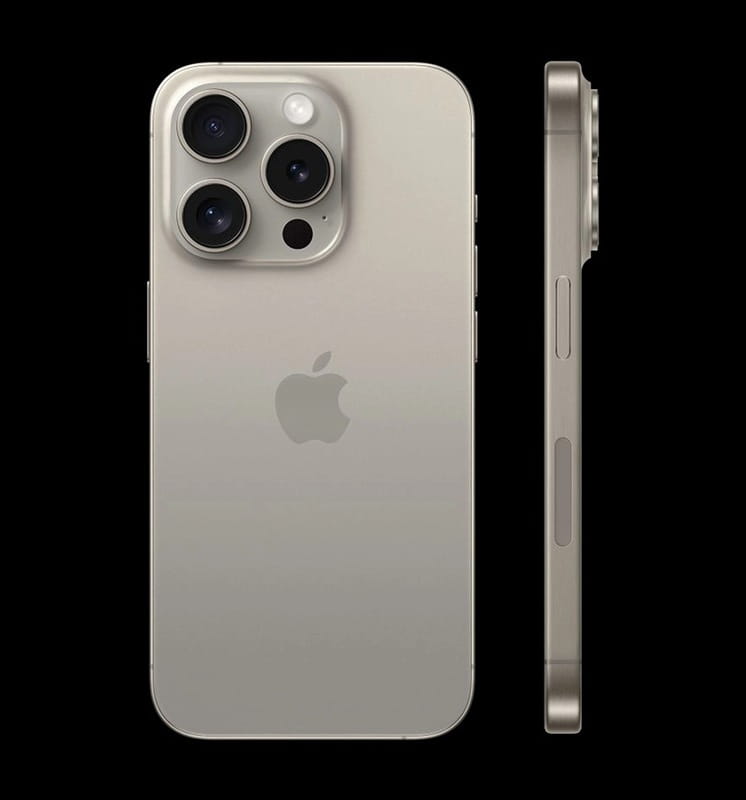 Смартфон Apple iPhone 15 Pro 128GB e-Sim Natural Titanium (Відновлений / Близький до ідеального)