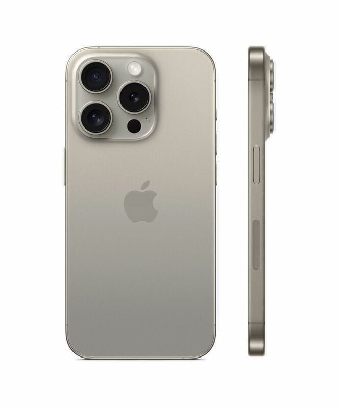 Смартфон Apple iPhone 15 Pro Max 256GB e-Sim Natural Titanium (Відновлений / Близький до ідеального)