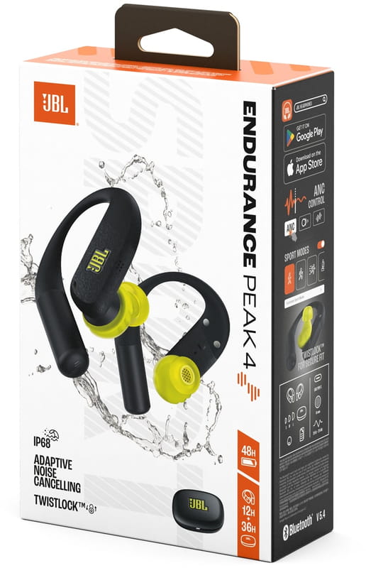 Bluetooth-гарнитура JBL Endurance Peak 4 Black (JBLENDUPEAK4BLKL)