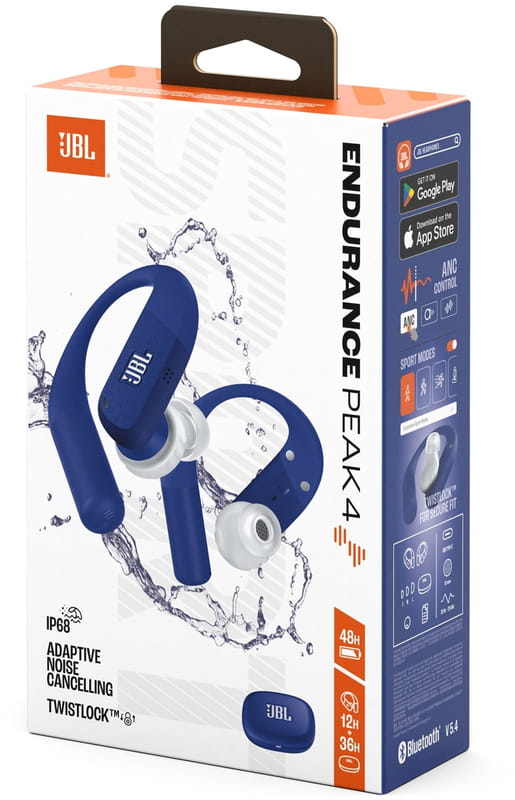Bluetooth-гарнитура JBL Endurance Peak 4 Blue (JBLENDUPEAK4BLU)