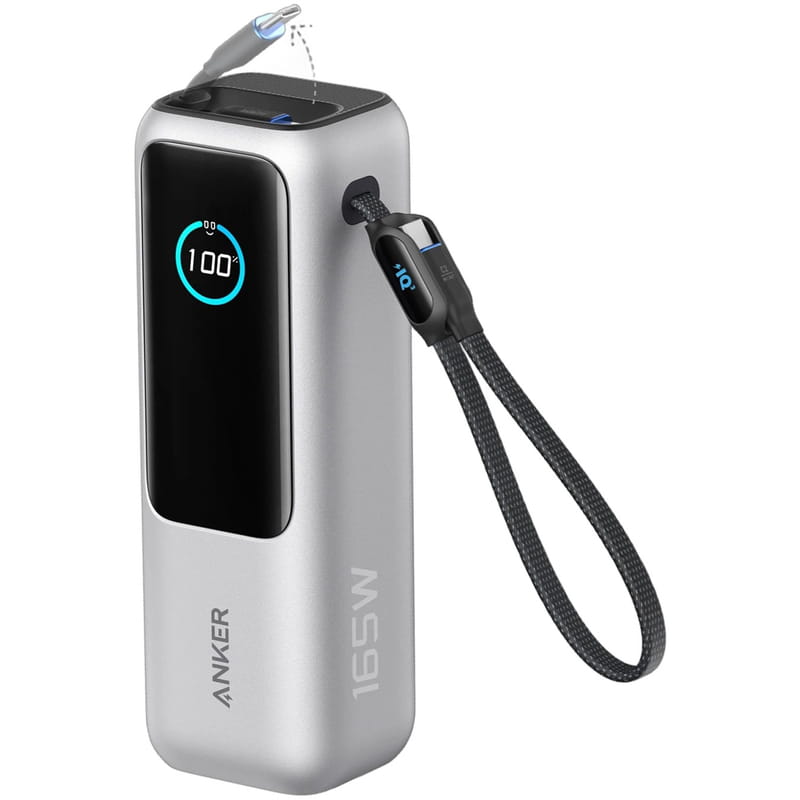 Универсальная мобильная батарея Anker 25000mAh 165W Silver (A1695H41)
