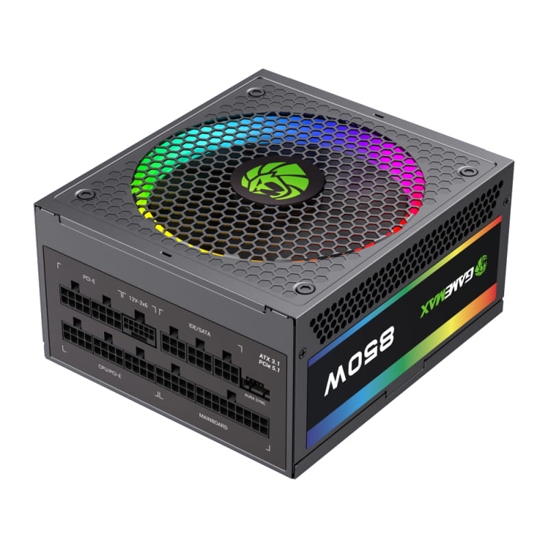 Блок живлення GameMax RGB 850 Pro Black (ATX3.1 PCIe5.1) 850W