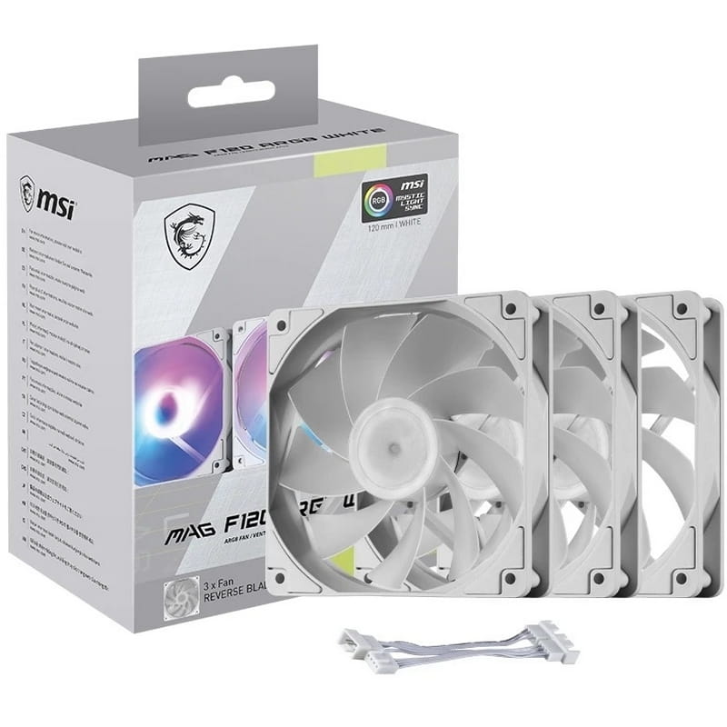 Вентилятор MSI MAG F120 ARGB White-3RW