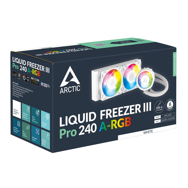 Система водяного охлаждения Arctic Liquid Freezer III Pro 240 A-RGB White (ACFRE00186A)