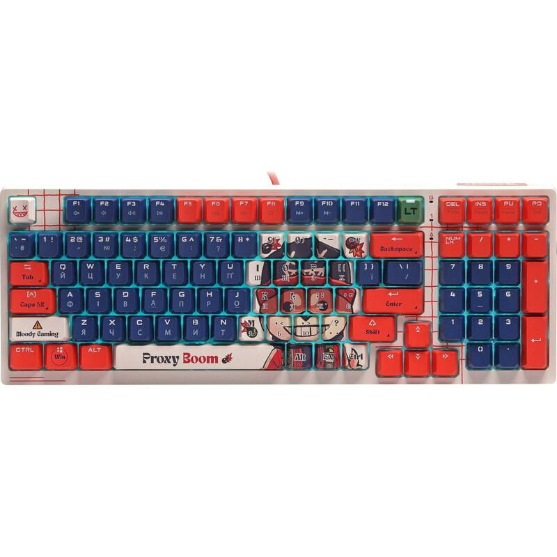 Клавіатура Bloody AT98 RGB Proxy Boom White/Red