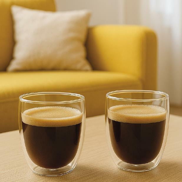 Набір чашок з подвійними стінками Magio MG-1295 250 мл 2 шт