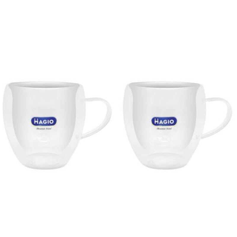 Чашка з подвійним дном 300мл 2шт Magio MG-1296