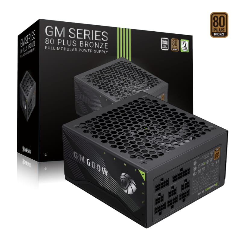 Блок живлення GameMax GM 600B Fully-modular New Black 600W