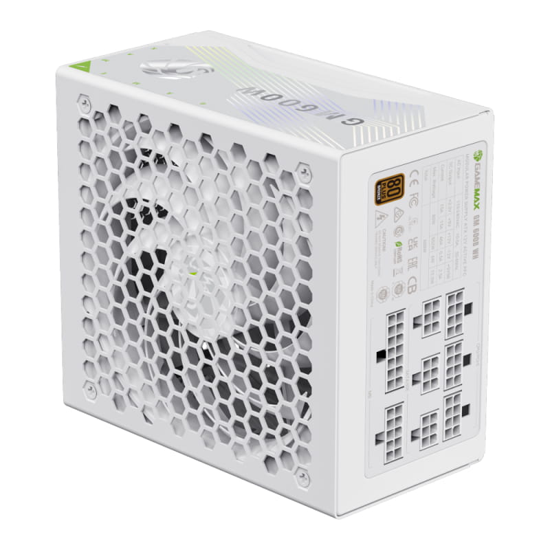 Блок живлення GameMax GM 600B WH Fully-modular New 600W