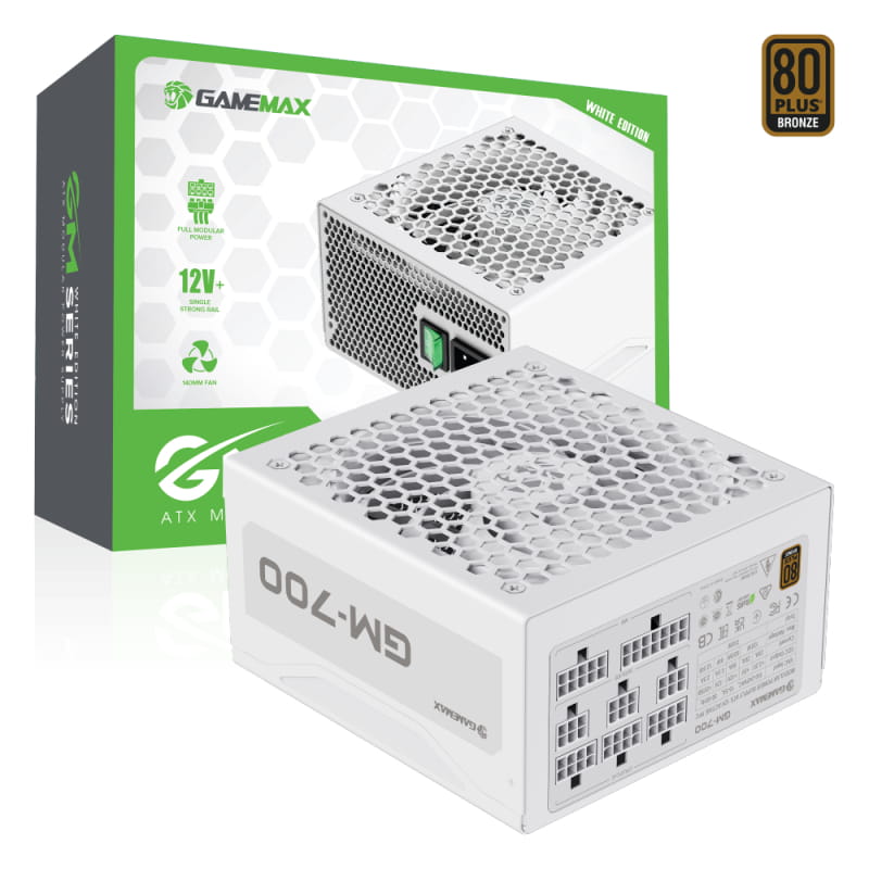 Блок живлення GameMax GM-700 Modular White 700W