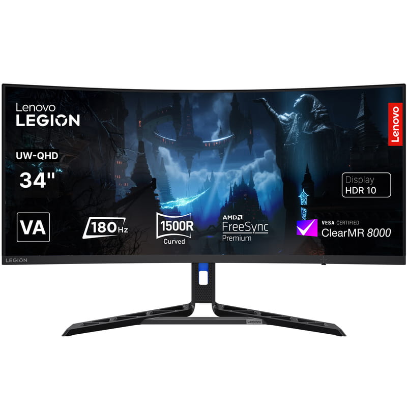 Монитор Lenovo 34" Legion R34w-30 (67C7GACBUA) VA Black Curved 180Hz