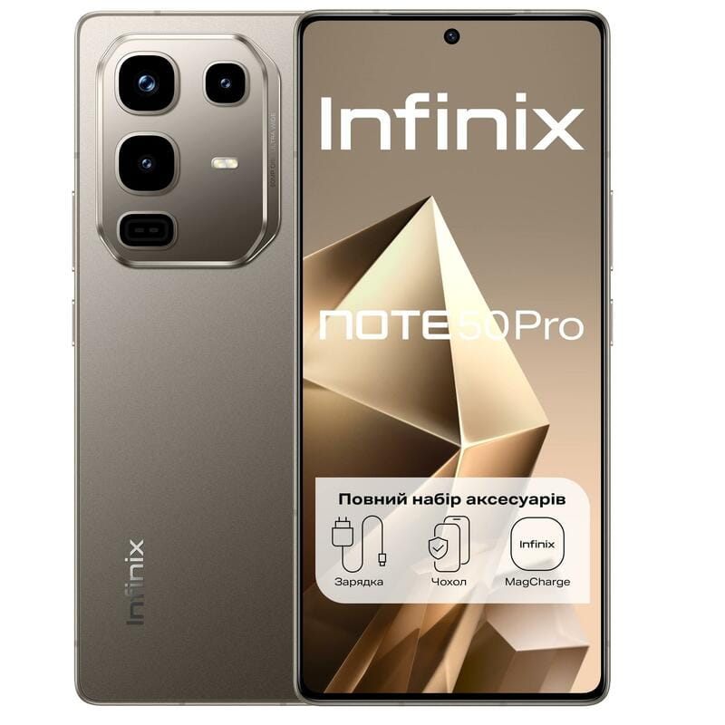 Смартфон Infinix Note 50 Pro X6855 8/256GB Titanium Grey