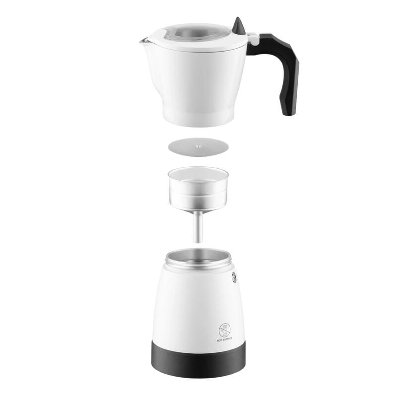 Електрична гейзерна кавоварка Ardesto CMM-X300W White