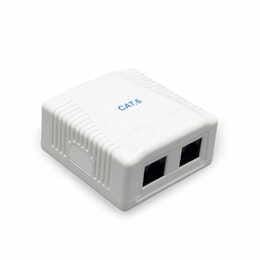 Розетка Cablexpert (NCAC-2F6-01) RJ-45, Cat6, внешняя, белый