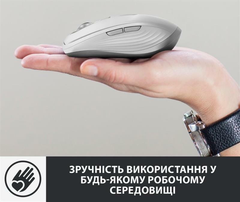 Мышь Bluetooth Logitech MX Anywhere 3 for Mac Pale Grey лазерная (910-005991)