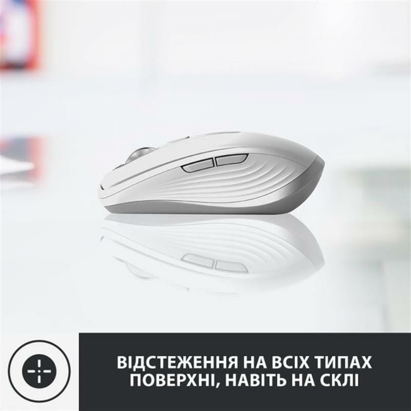 Миша Bluetooth Logitech MX Anywhere 3 for Mac Pale Grey лазерна (910-005991)