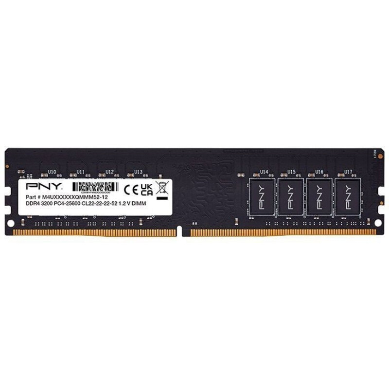 Модуль пам`яті DDR4 8GB/3200 PNY Black (MD8GSD43200-SI)