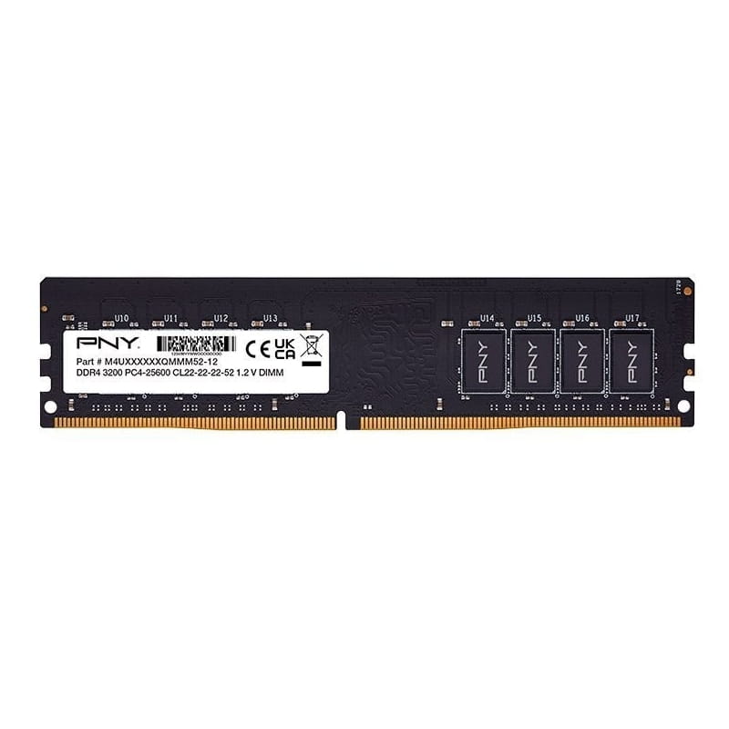 Модуль памяти DDR4 8GB/3200 PNY Black (MD8GSD43200-SI)