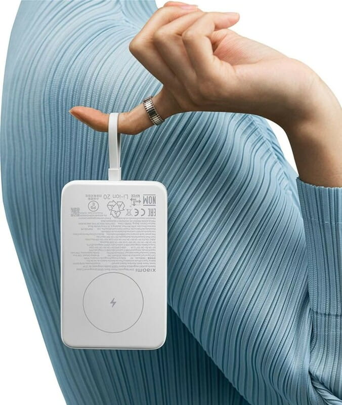 Універсальна мобільна батарея Xiaomi 10000mAh 33W Magnetic Integrated Cable White (BHR9822GL)