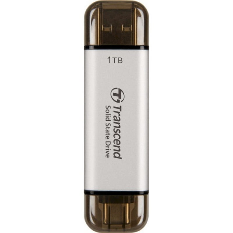 Накопитель внешний SSD USB 3.2 /USB Type-C 1.0TB Transcend ESD310 Silver (TS1TESD310S)