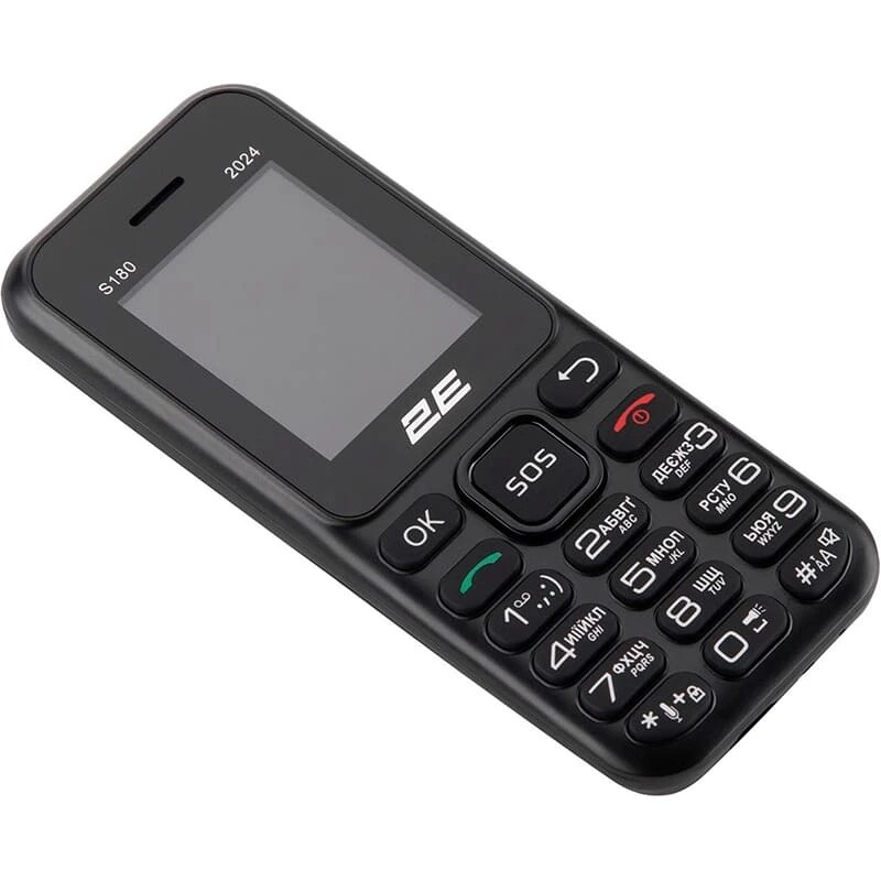 Мобильный телефон 2E S180 2024 Black (694743653885)