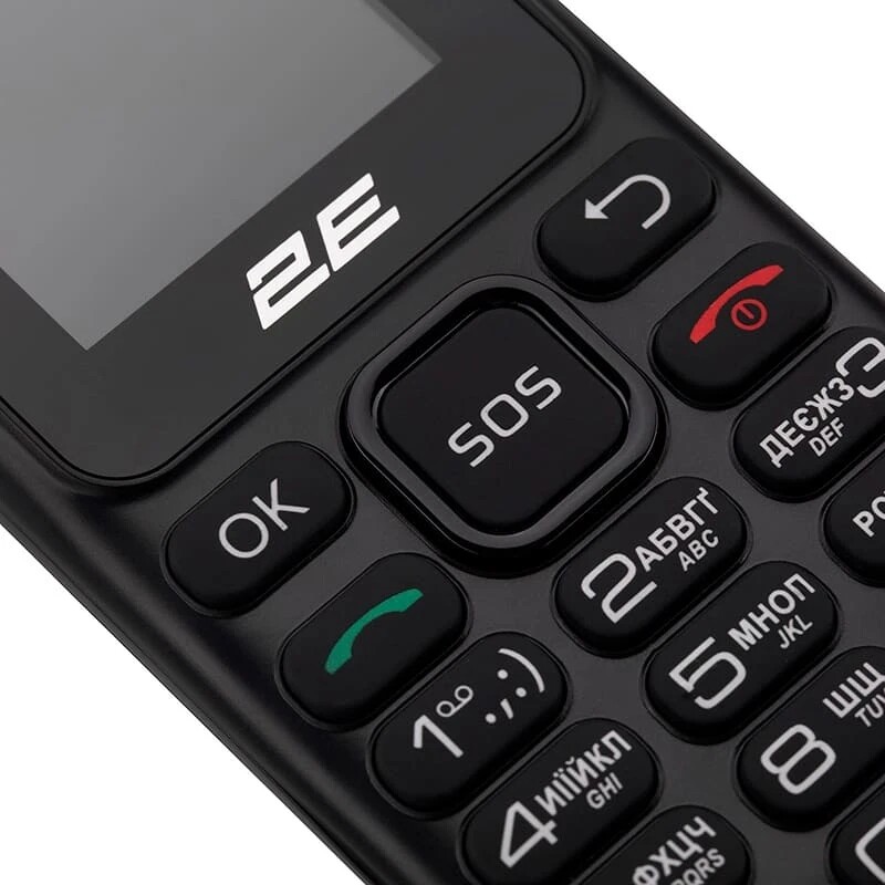 Мобильный телефон 2E S180 2024 Black (694743653885)