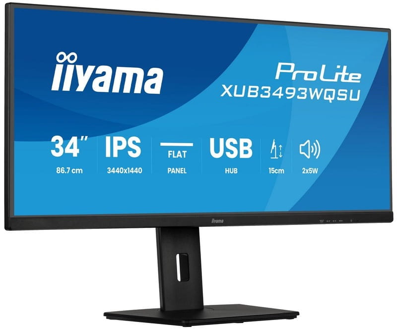 Монитор Iiyama 34" ProLite XUB3493WQSU-B6 IPS Black 120Hz