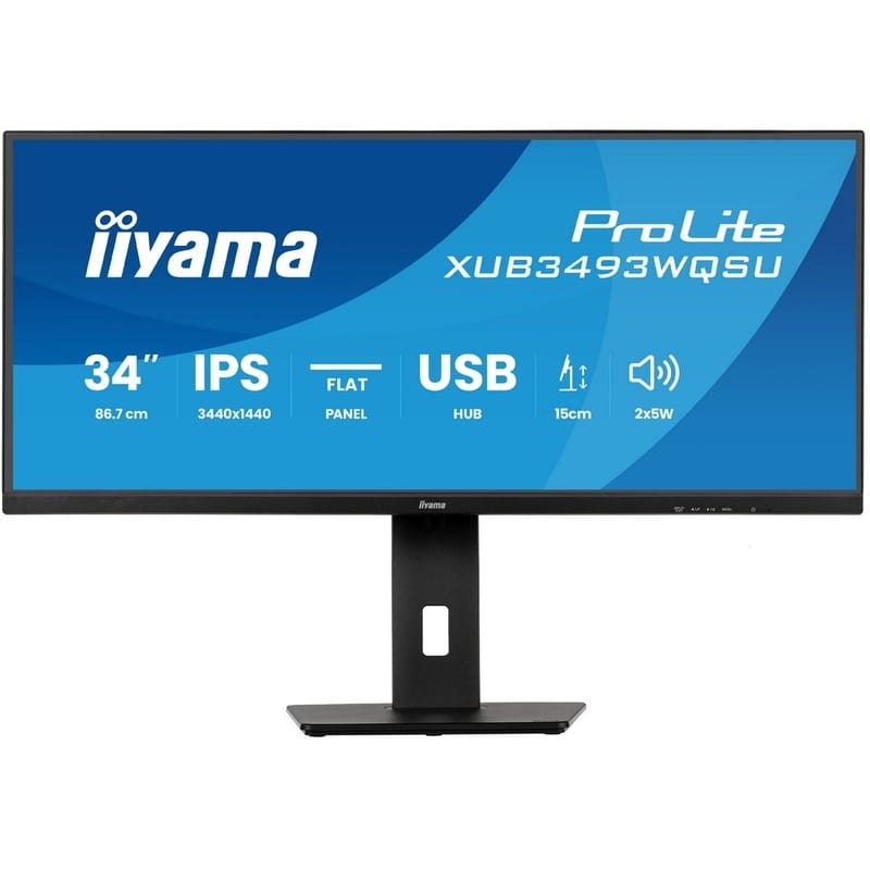 Монитор Iiyama 34" ProLite XUB3493WQSU-B6 IPS Black 120Hz