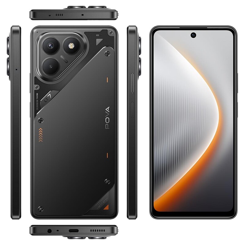 Смартфон Tecno Pova 7 Neo (LJ6) 8/128GB Geek Black (4894947086786)