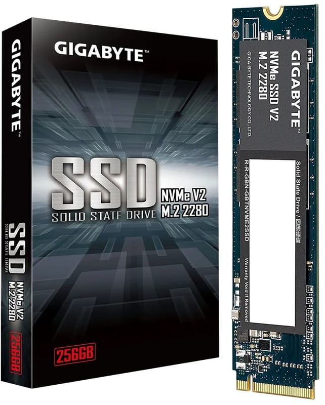 Накопичувач SSD  256GB Gigabyte NVMe SSD V2 M.2 PCIe 3.0 x4 3D NAND TLC (G3NVMEV2256G)