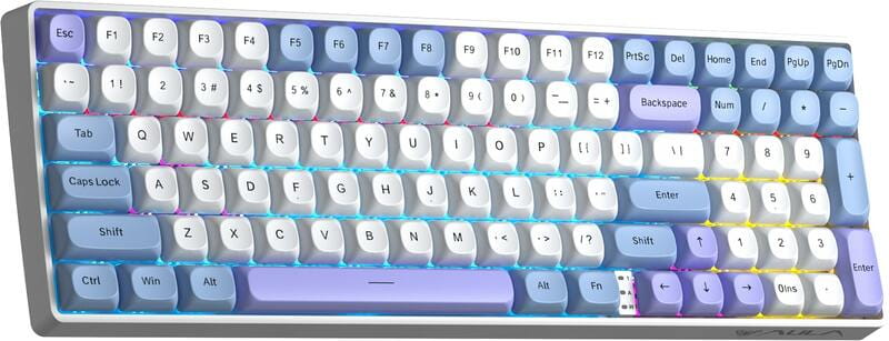 Клавіатура бездротова Aula S100pro Red Switch White/Blue (6948391205762)
