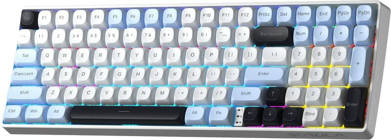 Клавіатура бездротова Aula S100pro Brown Switch White/Black (6948391205755)