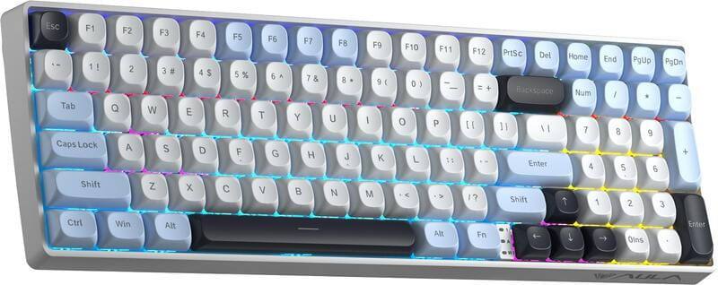 Клавіатура бездротова Aula S100pro Brown Switch White/Black (6948391205755)