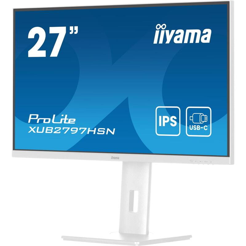 Монітор Iiyama 27" ProLite XUB2797HSN-W2 IPS White 100Hz