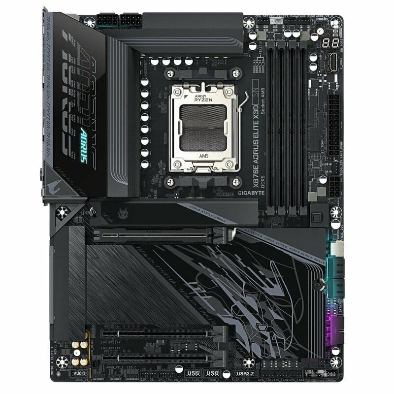 Материнська плата Gigabyte X870E Aorus Elite X3D Socket AM5
