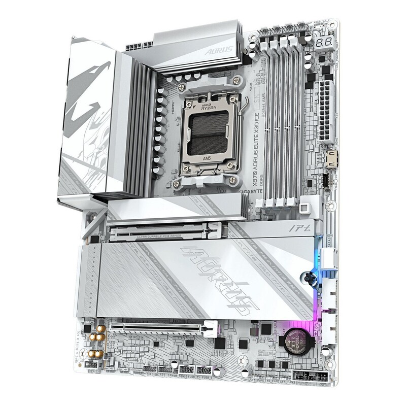 Материнская плата Gigabyte X870 Aorus Elite X3D Ice Socket AM5