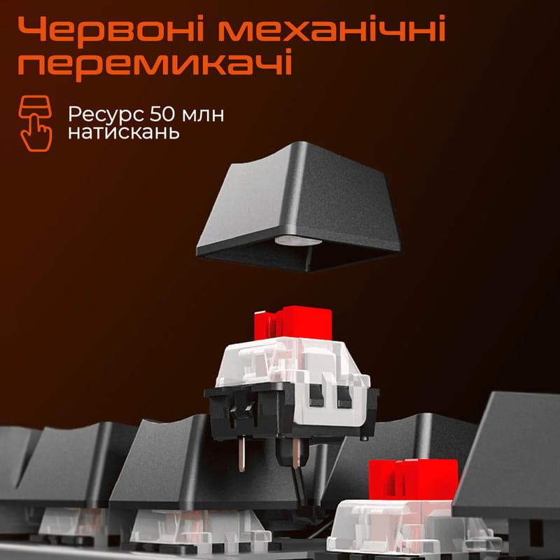 Клавіатура Meetion MK008 Pro Black (MT-MK008Pro-W-RUA)