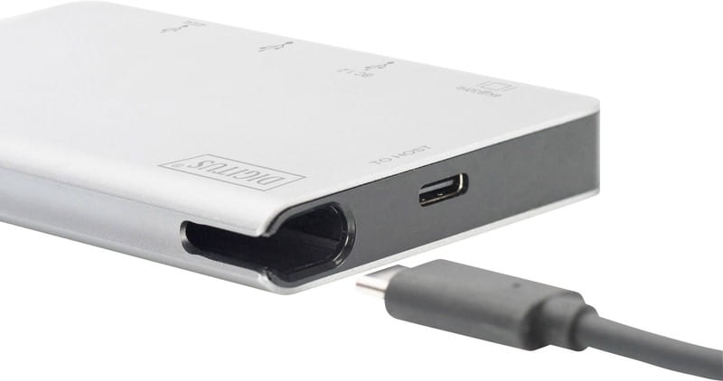 Док-станція Digitus USB-C PD 100W/USB3.0х2/USB-C/SD/MicroSD/HDMI (DA-70867)